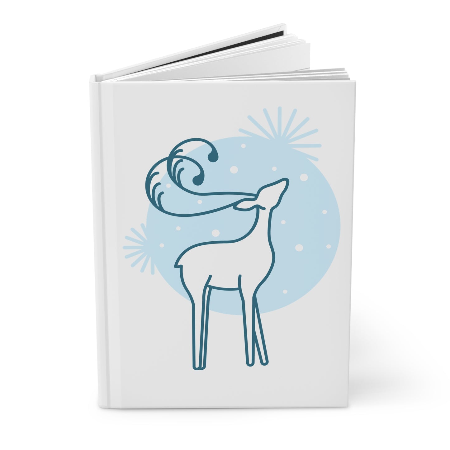 Reindeer Hardcover Journal Matte - Let It Snow