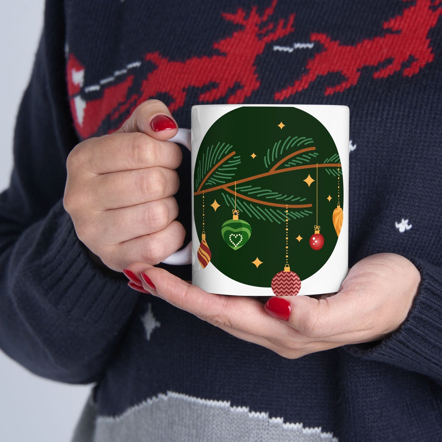 Cozy Christmas Tree Mug